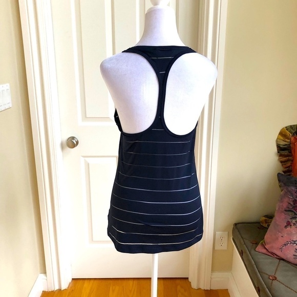 Athleta Tank Top Racerback Navy (S) - Picture 2 of 7
